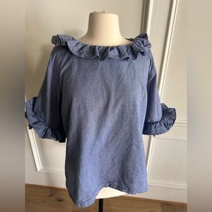 Elisabeth Wilson Ruffled Blouse